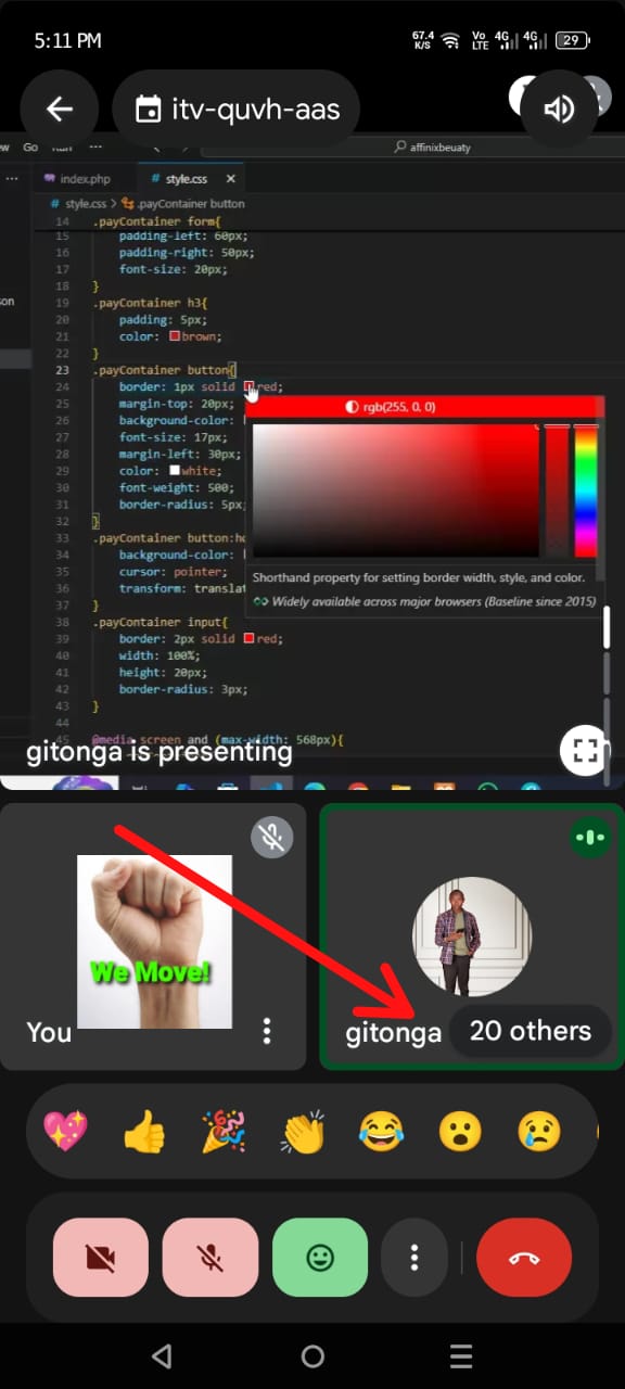 Web design class