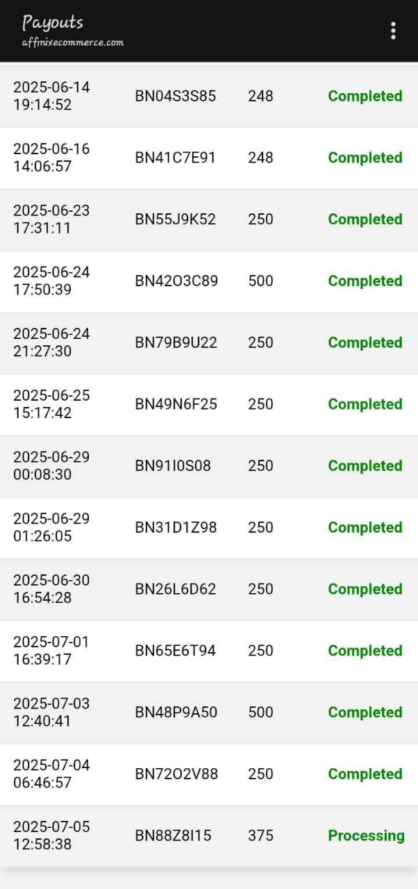 Payouts